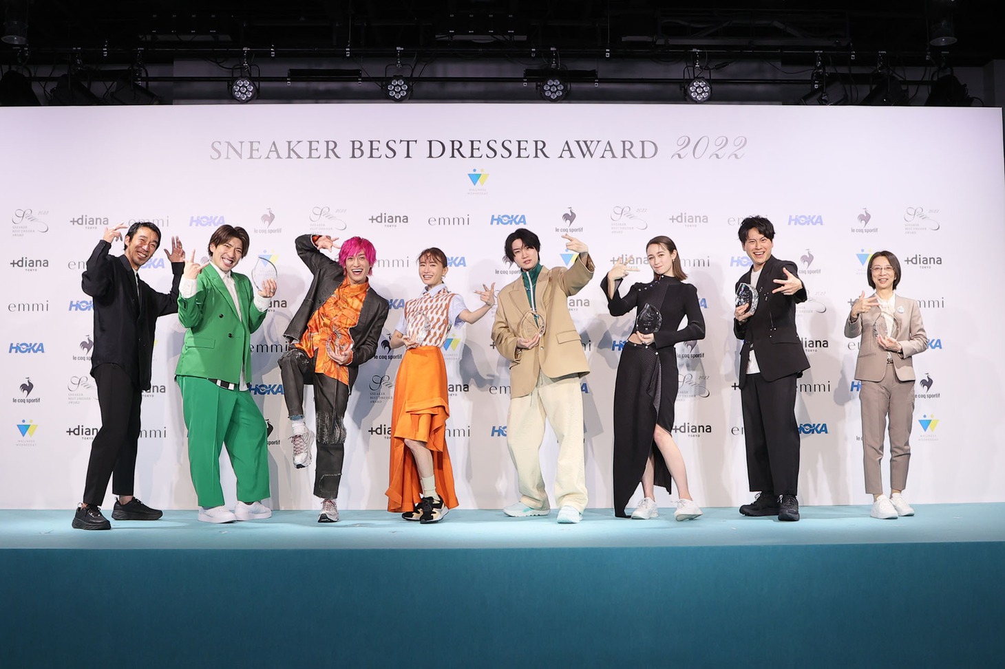 「SNEAKER BEST DRESSER AWARD（スニーカーベストドレッサー賞）2022」授賞式の様子。