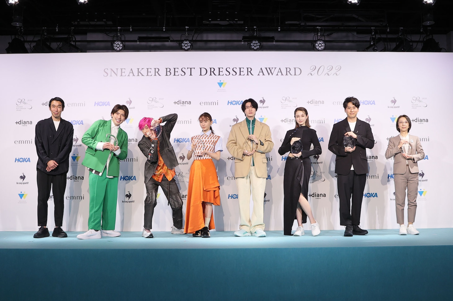 「SNEAKER BEST DRESSER AWARD（スニーカーベストドレッサー賞）2022」授賞式の様子。
