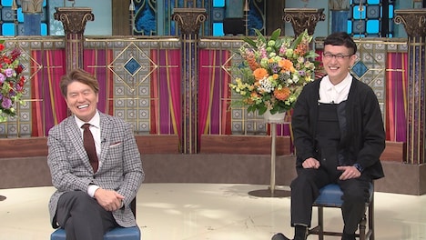 左からヒロミ、ロバート馬場。(c)日本テレビ