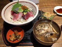 刺身丼もぐら定食 もぐら盛り