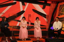 （左から）大久保佳代子、阿佐ヶ谷姉妹、アンタッチャブル山崎。(c)テレビ朝日