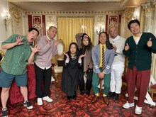 「やすとものいたって真剣です」に出演する（左から）タカアンドトシ、海原やすよ ともこ、トム・ブラウン、藤崎マーケット・トキ。(c)ABCテレビ