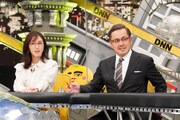 （左から）小澤陽子アナ、アリタ哲平。(c)フジテレビ