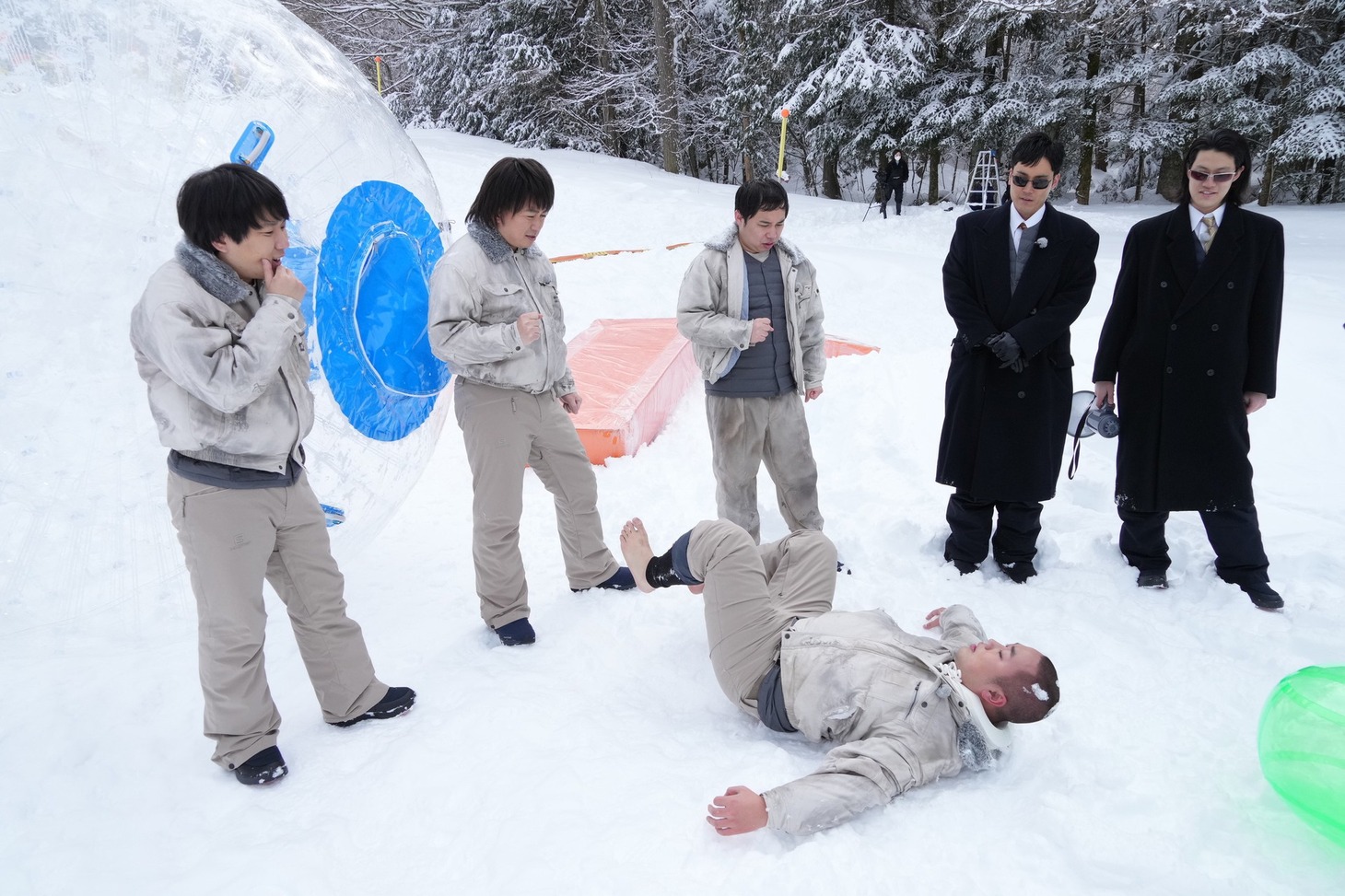 「賭博黙示録！バカイジ in 山梨 真冬のギャンブル旅」のワンシーン。(c)フジテレビ