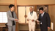 ドラマ出演を前にした錦鯉と、2人に演技指導をするとろサーモン村田（左）。(c)ABCテレビ
