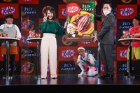 「キットカット ミニ まるごとハイカカオ＋」の新CM発表会より。