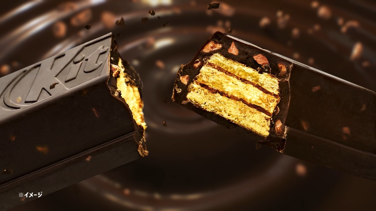 「キットカット ミニ まるごとハイカカオ＋」新CMより。