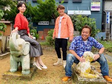 さまぁ～ずと田中瞳アナウンサー。