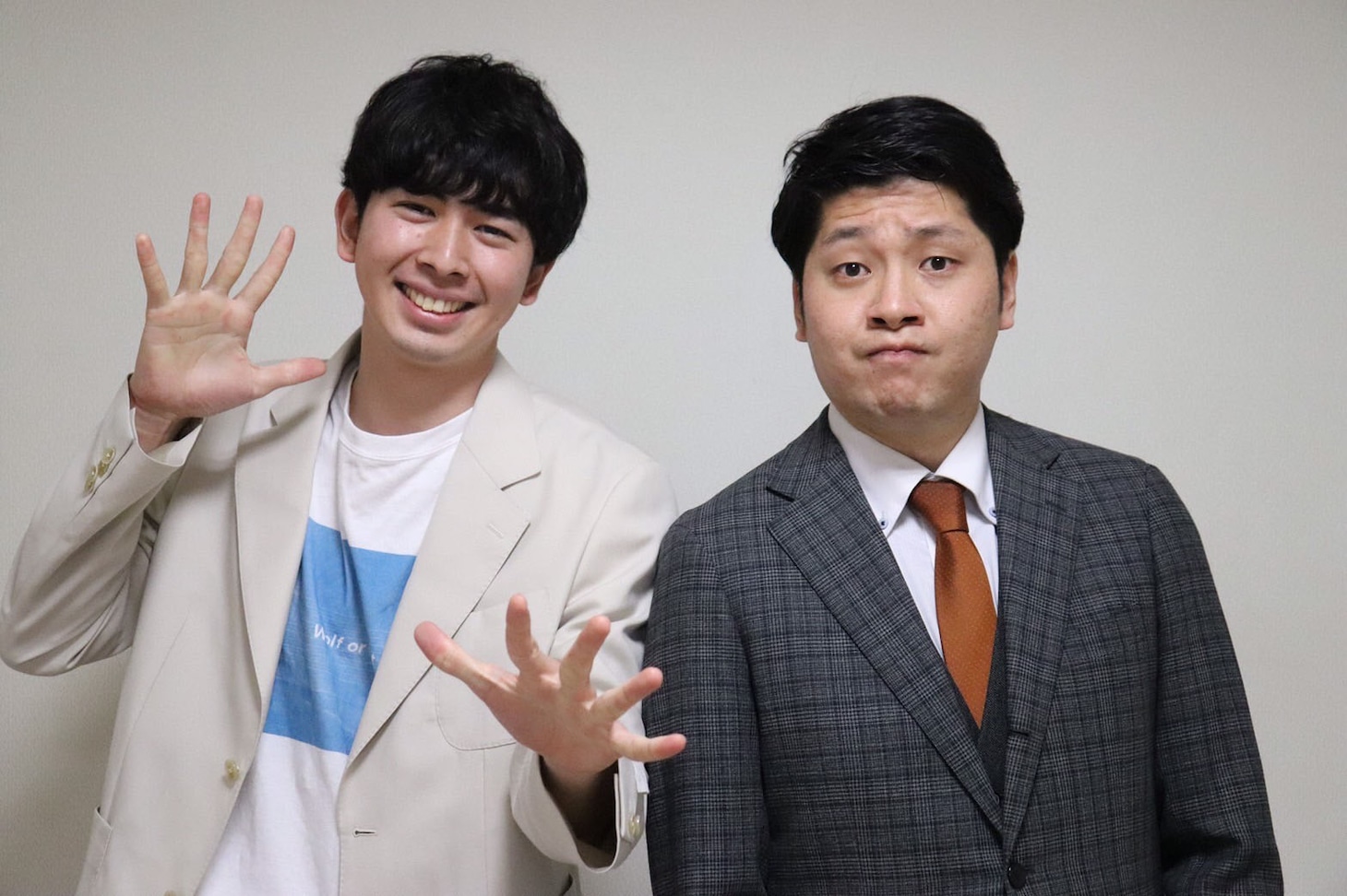 「NSC大ライブ OSAKA 2022」で優勝した宛先プレーン。左が荒木健太、右がたかまん。