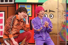 「火曜は全力！華大さんと千鳥くん 超豪華ゲスト2時間SP」にゲスト出演するEXIT。(c)関西テレビ