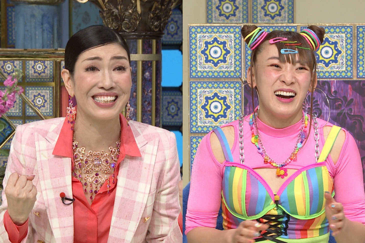 左からアンミカ、フワちゃん。(c)日本テレビ