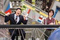 「全力！脱力タイムズ」に出演するチョコレートプラネット長田と門脇麦（右）。(c)フジテレビ