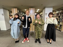 「今すぐ役立つ！おうち防災ゼミナール」に出演する（左から）藤本美貴、つるの剛士、やす子、垣内麻里亜アナ。(c)静岡第一テレビ