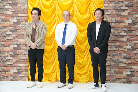 左からCOWCOW善し、ルシファー吉岡、平成ノブシコブシ徳井。