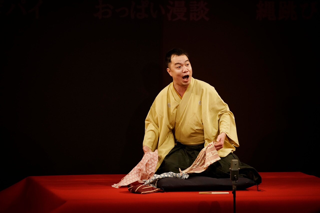 「吉笑三題噺六日間」初日の様子。