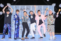 「ASAI JAM」に出演した（左から）流れ星☆、どぶろっく、ANZEN漫才。