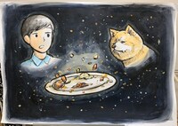 ねこ屋敷・山崎が描いたイラスト。