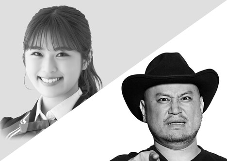 渋谷凪咲とハリウッドザコシショウ。