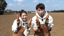 初回ゲストの西野未姫（左）とアンジャッシュ児嶋。