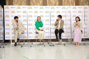(左から)パンサー向井、滝沢カレン、ココリコ田中、三田寛子。(c)TBSラジオ