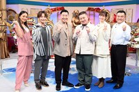 「再現できたら100万円！THE神業チャレンジ」3時間スペシャルに出演する（左から）みちょぱ、小池徹平、チョコレートプラネット、佐藤栞里、アンタッチャブル山崎。(c)TBS