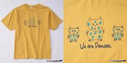 蛍原徹「親子パンダ」のTシャツ。