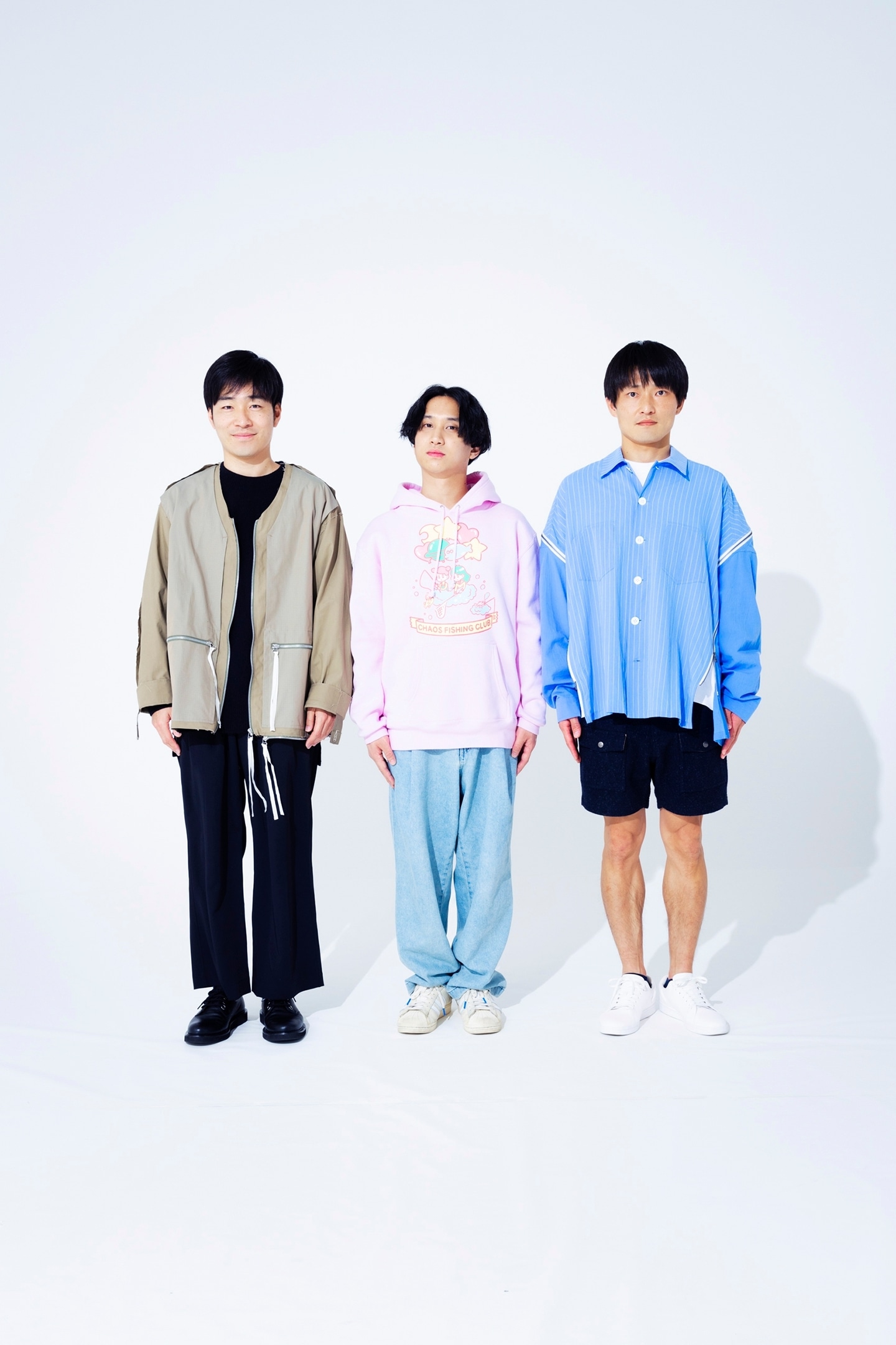 左からジャルジャル後藤、はっとり、ジャルジャル福徳。