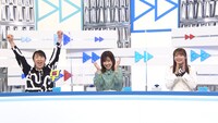 （左から）北斗晶、3時のヒロイン福田、田村保乃。(c)テレビ朝日