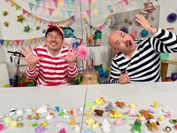 岡野陽一と安田大サーカス・クロちゃん。(c)V☆パラダイス