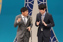 「千穐楽壱回目」のトリを務めた博多華丸・大吉。