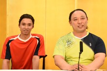 トム・ブラウンの布川ひろき（左）、みちお（右）。