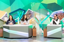 海原やすよ ともこ、笑い飯・西田。(c)ABCテレビ