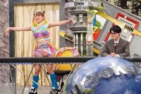 フワちゃんと鈴鹿央士。(c)フジテレビ