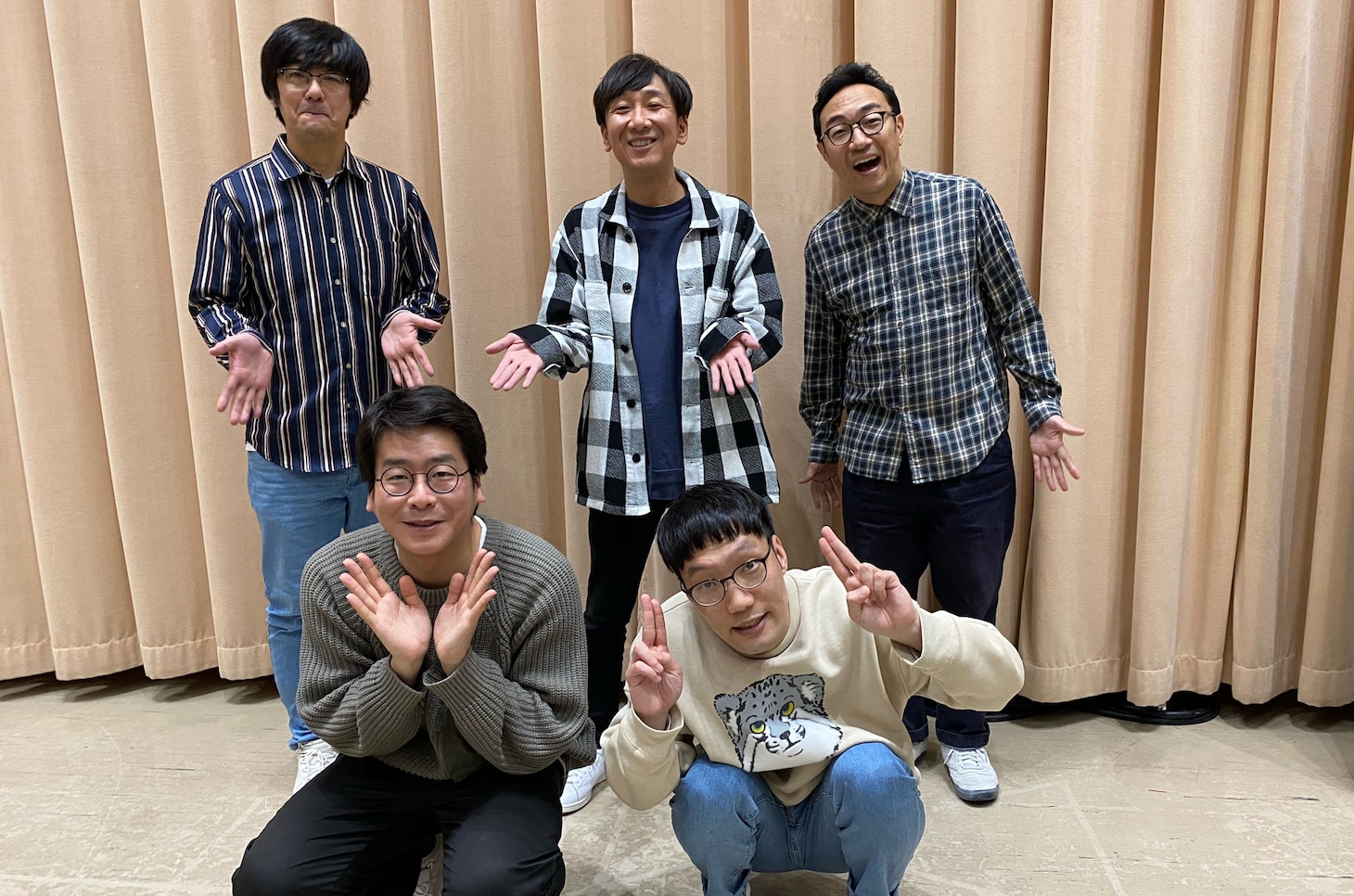 男性ブランコと東京03。