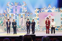 （左から）ミルクボーイ、ミキ、ニッポンの社長。(c)関西テレビ