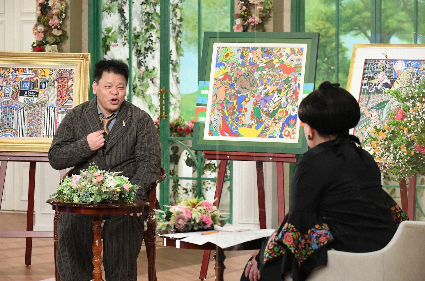 ジミー大西と黒柳徹子。(c)テレビ朝日