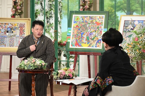 ジミー大西と黒柳徹子。(c)テレビ朝日