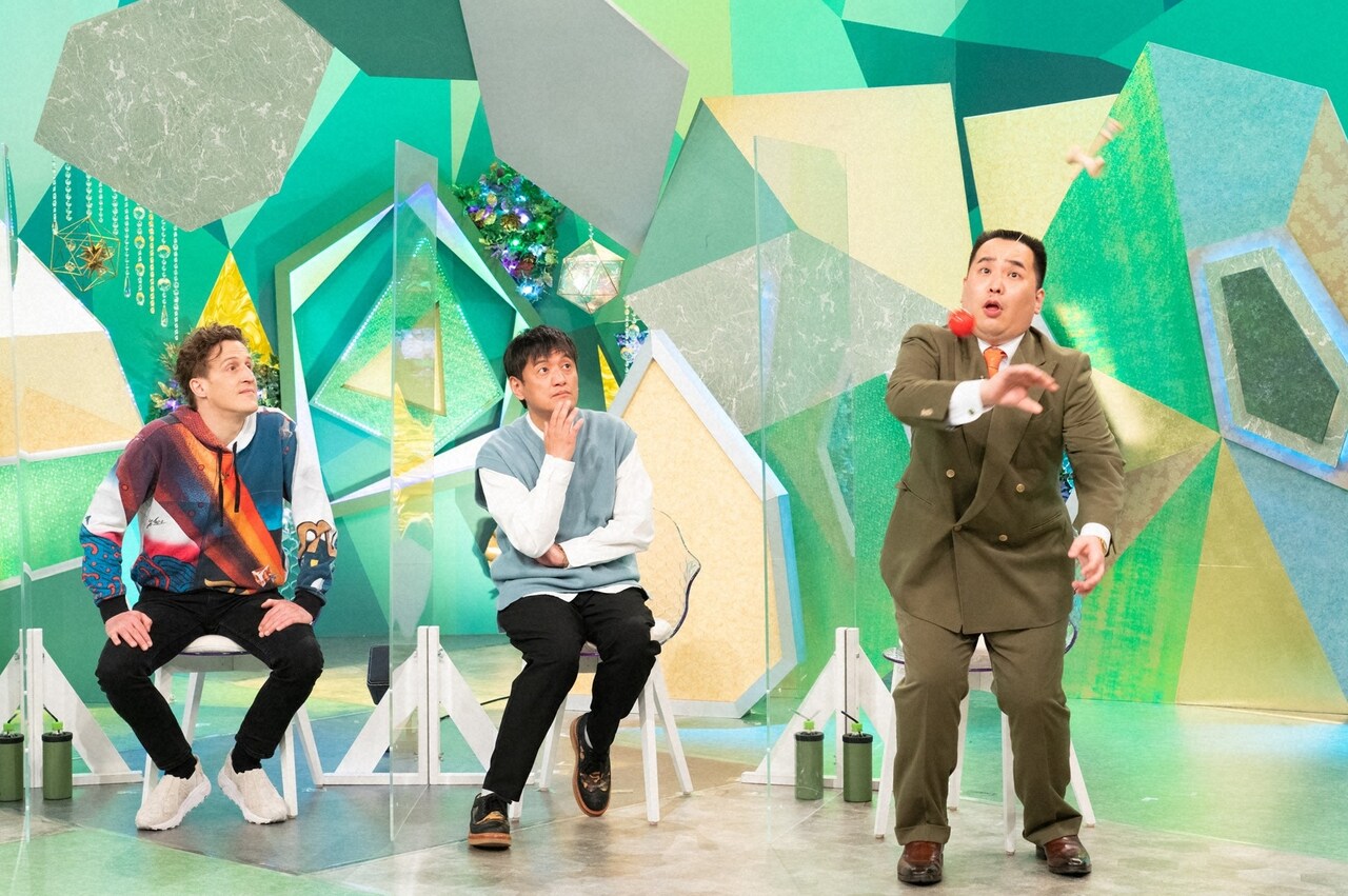 ミルクボーイ内海がけん玉の腕前披露、善し、ヤナギブソン、チャドと副業語る