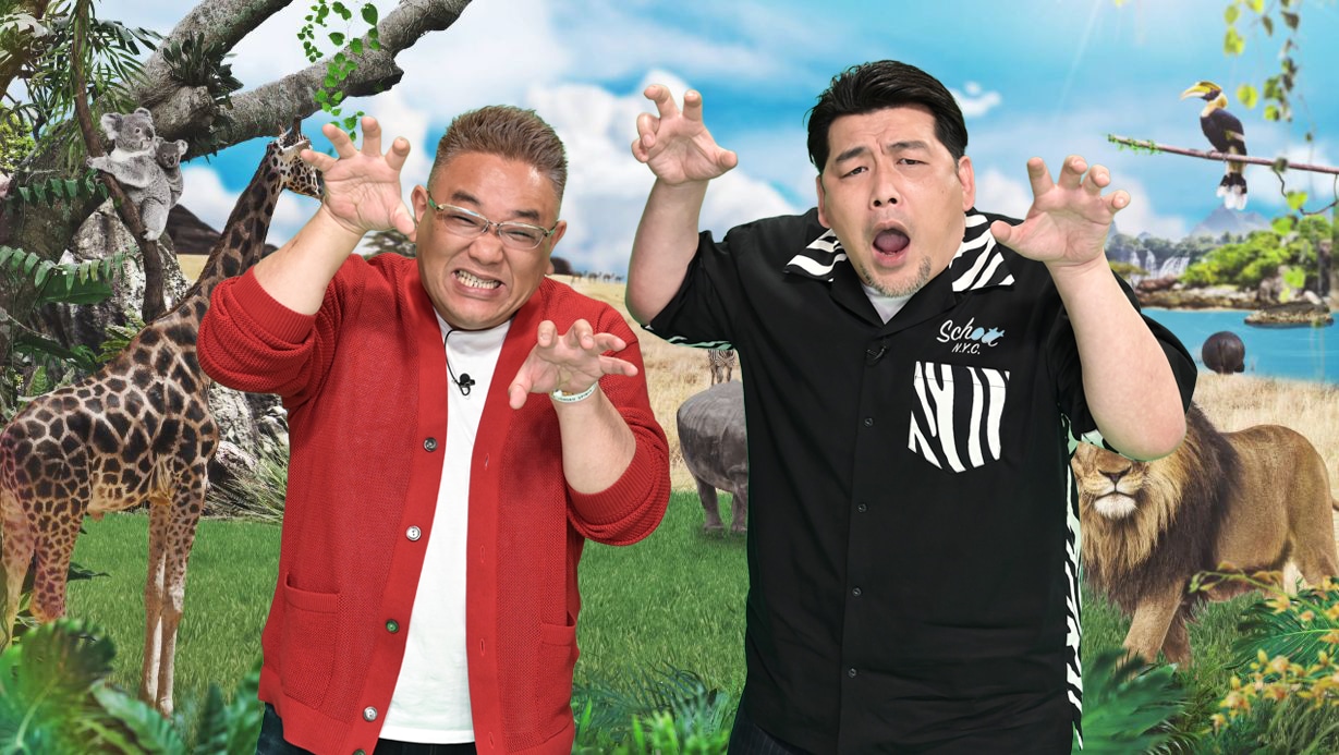 「サンドウィッチマンのどうぶつ園飼育員さんプレゼン合戦 ZOO-1グランプリ」MCのサンドウィッチマン。