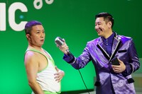 CM撮影中の様子。