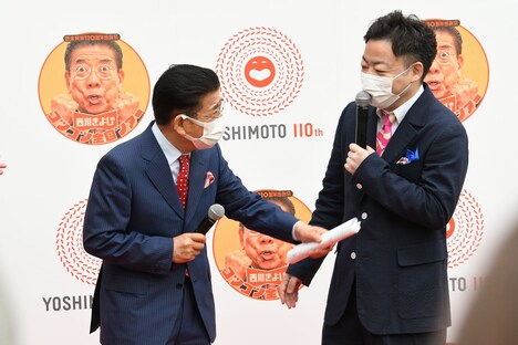 西川きよし（左）とダイアン・ユースケ（右）。