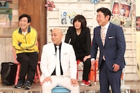 錦鯉、ランジャタイ（後列）。(c)フジテレビ