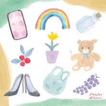 「コントと絵 男性ブランコ×いとうひでみ」の作品。