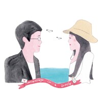 いとうひでみによる男性ブランコのイラスト。