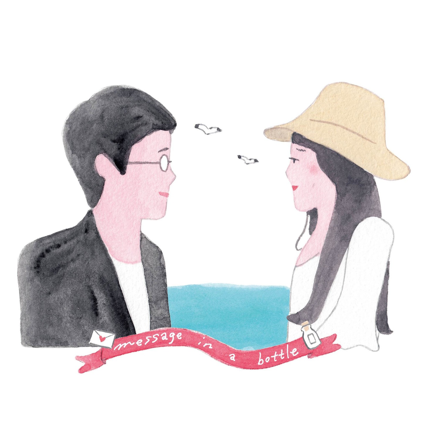 いとうひでみによる男性ブランコのイラスト。