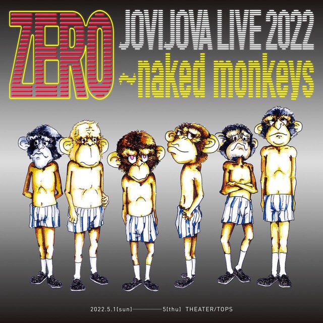 「JOVIJOVA LIVE 2022『ZEROーnaked monkeys』」ビジュアル