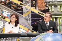 小澤陽子アナとアリタ哲平。(c)フジテレビ