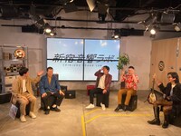 左からコットン、うるとらブギーズ佐々木、トニーフランク、庄村聡泰。