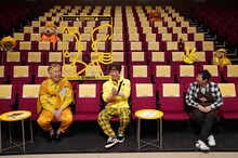 左からフットボールアワー、お～い！久馬。(c)読売テレビ