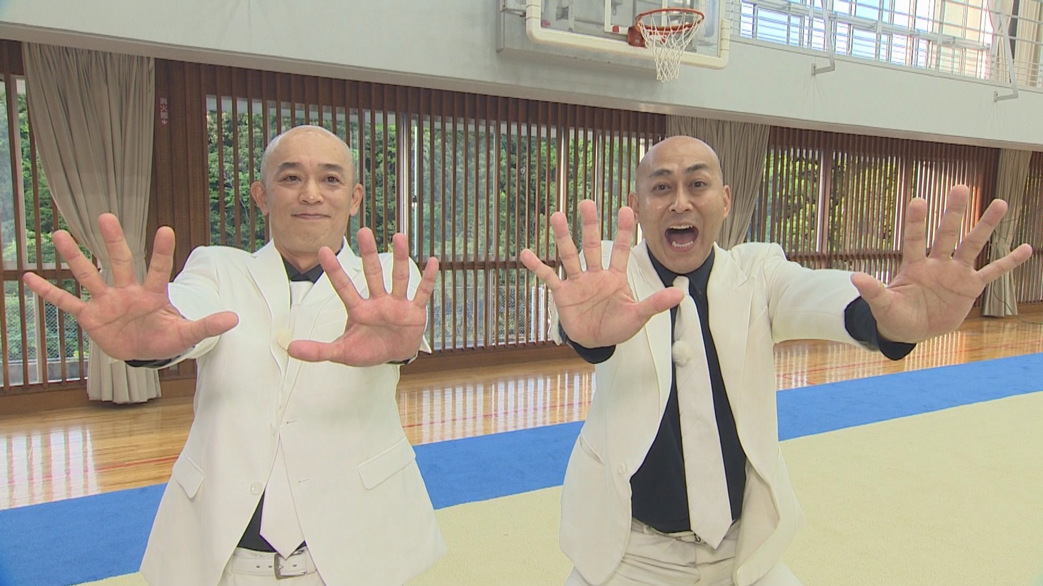 「KYT天テレ博2022 みんなで笑顔」のロケVTRより。(c)KYT